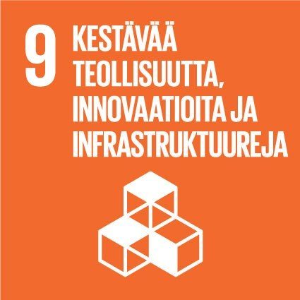 9. Kestävää teollisuutta, innovaatioita ja infrastruktuureja